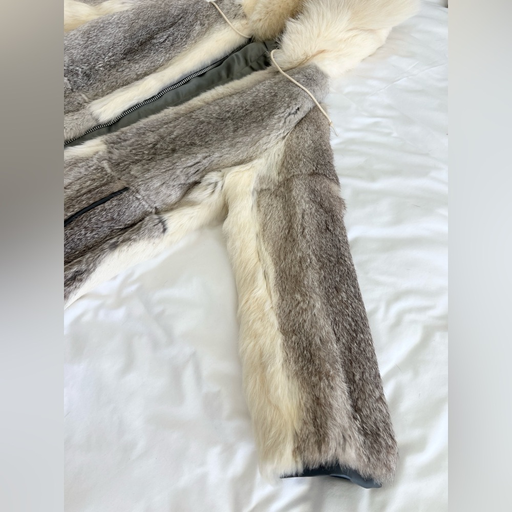 Real Rabbit Fur Coat - Picture 6 of 12